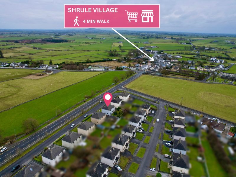 7 Churchfields, Shrule - Aerial Mark Up 2